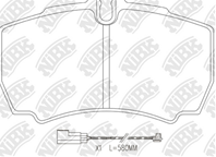 Колодки тормозные дисковые PN0338W от производителя NiBK