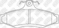 Колодки тормозные дисковые PN0424 от фирмы NiBK