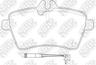 К-т торм. колодок Fr с датч. MB A(W169), B(W245)