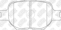 NIBK PN1430 Колодки тормозные TOYOTA CELICA/COROLLA 1.8-2.0D 99- передние