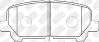 Колодки тормозные дисковые задние PN28002 от компании NiBK