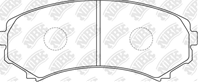 PN3414-NIBK_!колодки дисковые п. Mazda MPV 2.6/3.0/2.5TD 92-99  Mitsubishi Paje