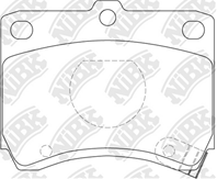 Колодки тормозные дисковые PN5165 от производителя NiBK