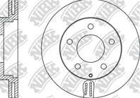 RN1061-NIBK_диск тормозной передний! Mazda 626/MX-6/Xedos 61.6-2.5 91&gt