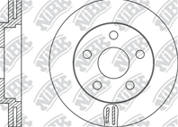 RN1180-NIBK_диск тормозной передний! Nissan Maxima/Primera 1.6-2.2CDi 00&gt