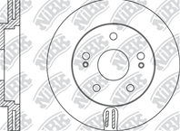 RN1209-NIBK_диск тормозной передний! Hyundai Sante Fe/Trajet 2.4/2.7 00&gt