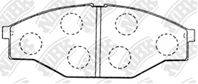 Колодки тормозные дисковые PN1166 от компании NiBK