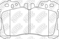 Колодки тормозные дисковые передние PN1833 от фирмы NiBK