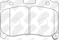 Колодки тормозные дисковые PN1360 от производителя NiBK