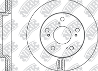 RN1104-NIBK_диск тормозной передний! Honda CR-V/HR-V/Prelude/Shuttle 1.6-2.3i 9