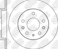 Rn1208-nibk_диск тормозной задний! mazda 6 1.8-2.3/2.0di 02&gt