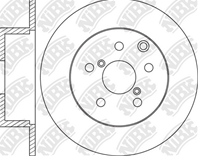 Диск тормозной NiBK RN1659