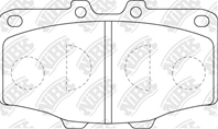 Колодки тормозные дисковые PN1086 от компании NiBK