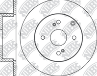 RN1190-NIBK_диск тормозной задний! Toyota Corolla 1.4/1.8i 01-06