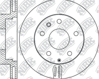 Диск тормозной NiBK RN1737