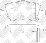 PN1835-NIBK_!колодки дисковые з. Toyota Auris/Corolla 1.4D-4D/1.4VVTi/1.6VVTi/2