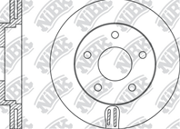 RN1193-NIBK_диск тормозной передний! Mazda 3/5 1.4/1.6/TD/2.0CD 03&gt