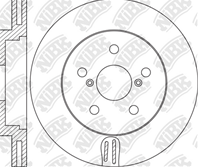 RN1471-NIBK_диск тормозной передний! Toyota Auris 2.0D-4D-2.2D 07&gt /Avensis 1.6-2.0 09&gt