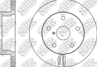 RN1508-NIBK_диск тормозной задний! Subaru Impreza/Legacy/Outback 2.0-3.0 12.02&gt