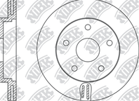 RN1417-NIBK_диск тормозной передний! Nissan Teana 2.0-3.5 03-08