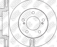 Диск тормозной NiBK RN1620