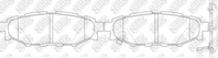 PN7501-NIBK_!колодки дисковые з. Subaru Legacy IV 2.0i/2.5/i  Outback 2.5i 03&gt
