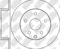RN1302-NIBK_диск тормозной задний! Nissan Qashqai 1.6-2.0i/1.5dCi-2.0dCi 07&gt