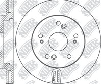 Диск тормозной NiBK RN1418