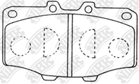 Колодки тормозные дисковые PN1086 от компании NiBK