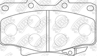 PN1242-NIBK_!колодки дисковые п. Toyota Land Cruiser 2.4-4.5/2.4D/4.2TD 90&gt