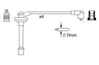 0 986 357 278_к-кт проводов! Nissan Micra 1.0/1.3i 92-00