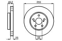 0 986 478 584_диск тормозной передний! Toyota Carina 1.6/2.0D 92-97/Celica 1.8i