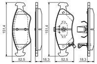 0 986 495 067_колодки дисковые п.! KIA Clarus 1.8i/2.0i 96-99