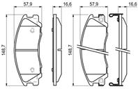 Колодки тормозные дисковые 0986494138 от производителя BOSCH