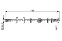 1 987 476 438_шланг тормозной передний! L 385 Fia