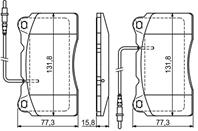 0 986 424 738_=13.0460-4972.2=666 14 !колодки дисковые п. Citroen C8 3.0 V6 02&gt