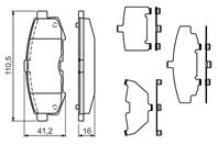 Колодки тормозные дисковые 0986494319 от фирмы BOSCH