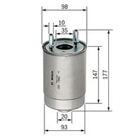 [F026402067] Bosch Фильтр топливный