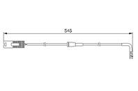 1 987 474 940 QBWS01648197F [34351163066] !датчик износа колодок зад. BMW E39 all 95&gt L545