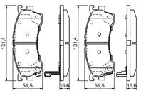 0 986 424 694_!колодки дисковые п. Mazda 626 1.8-