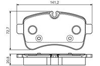 Колодки тормозные дисковые задние 0986495120 от фирмы BOSCH