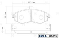 Колодки hyu elantra xd 06 2001-07 2003