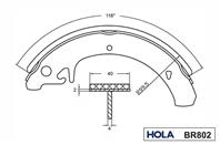 (к-т 4 шт.) HOLA колодки барабанные задние LADA 2108-2115  Kalina 1117-1119  Priora 2170-2172