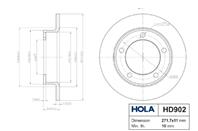 Диск тормозной LADA 2121-2123 HOLA