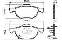 Колодки тормозные дисковые 0986494135 от фирмы BOSCH