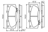 Тормозные дисковые колодки 0986495352 от компании BOSCH