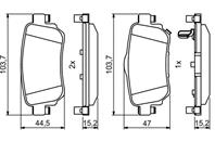 Колодки торм диск к-т задн NISSAN QASHQAI II 2013 