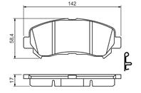 0 986 494 501_колодки дисковые п.! Nissan Qashqai all 07&gt /X-trail 07&gt