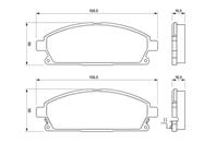 0 986 424 715_=674 12 !колодки дисковые п. Nissan Patfinder/X-Trail 97&gt  Nissan