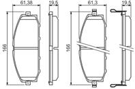 Колодки тормозные дисковые передние 0986494150 от компании BOSCH